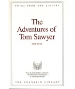Franklin Library Notes from the Editors Adventures of Tom Sawyer by Mark... - $143.54 MXN