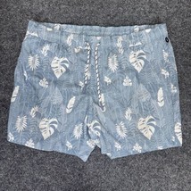 Michael Bastian Swim Trunks Mens Large 39x5.5 Blue Floral Shorts Mesh Hi... - £16.36 GBP