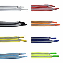 Metal Tips Reflective Flat Laces - $7.99