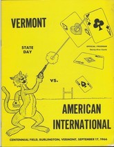 Vermont vs American International Football September 17 1966 ORIGINAL Pr... - £15.77 GBP