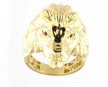 Lion Men&#39;s Fashion Ring 10kt Yellow Gold 386400 - $549.00
