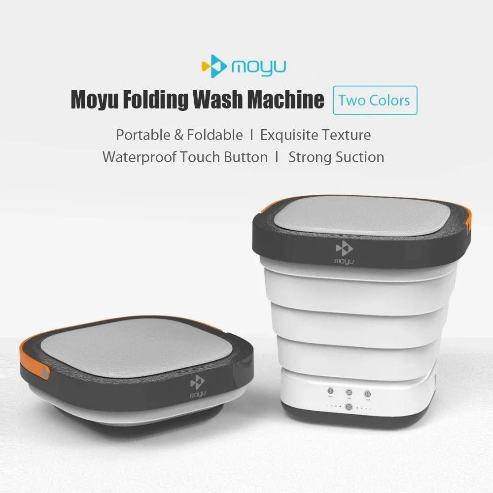 Moyu Portable Mini Washing Machine XPB08-F1C Folding Lightweight Travel for - $186.92