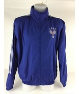 Vintage 1990s Tonix Nologo Track Jacket Tennis Lake Blue Highschool Coat... - £70.07 GBP