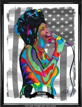 Aretha Franklin Singer Piano Soul Gospel R&amp;B Music Poster Print Wall Art 18x24 - £21.58 GBP