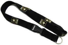 K&#39;s Novelties 32&quot; US Army Strong Star Printed Lanyard with Detachable Key Ring - £6.23 GBP