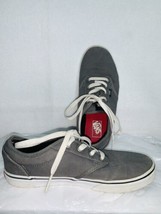 Vans Gray Classic Low Sneaker With Laces Youth Size 5 Skateboarding Boys Girls - $15.13