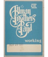 ALLMAN BROTHERS - GREGG - ORIGINAL CLOTH CONCERT TOUR BACKSTAGE PASS *LA... - £7.90 GBP