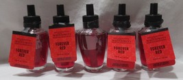 Bath &amp; Body Works Wallflower Home Fragrance Refill Bulb Set Lot of 5 FOREVER RED - £37.51 GBP