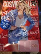Cosmo Cosmopolitan Magazine August 2017 Miranda Lambert Sex Q&amp;A Like New - £7.89 GBP
