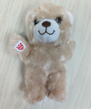 BUILD-A-BEAR Happy Hugs Teddy Bear Plush tan beige red pawprint - $8.90