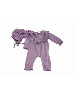 Infant Girl Romper 6/9 Months Purple Cable Knit Lightweight New Without ... - $249.43 MXN