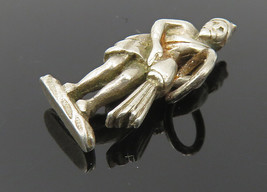 925 Sterling Silver - Vintage Petite Figure Pouring Water Drop Pendant - PT8143 - £18.64 GBP