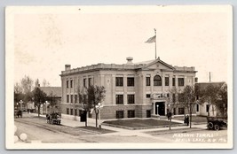 Devils Lake ND Masonic Temple 1916 RPPC Peterson&#39;s Photo Postcard V25 - £15.72 GBP