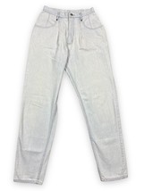 Vtg 90s Lee Mom Light Wash Blue Jeans Pleated Front High Rise Waist Sz 12L - $23.27