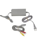 Nintendo Wii OEM AC Adapter RVL-002 &amp; AV Cable RVL-009 - £11.01 GBP