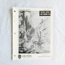 Tactical Trends And Training Tips April 1966 Official Use Fleet Marine F... - $9.89
