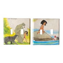 Disney 2 Jungle Book Double Light Switch Outlet Wall Cover Plate Baloo Mowgli - £5.96 GBP