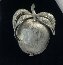 1961 Vintage Sarah Coventry Adam’s Delight Silver Tone Broch Pin Pendent - $9.00