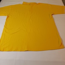 BR Bay Reef Men's Yellow Cotton Short Sleeve Collar Polo Shirt Size 2XL image 2