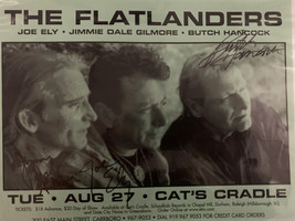 The Flatlanders signed concert flyer - £40.06 GBP