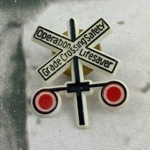 Operation Lifesaver Grade Crossing Safety Lapel Pin Vintage Retro - $5.93