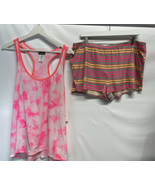 Joe Boxer Tie Dye 2 PC Set Shorts Tank Top Racerback Beach, Lounge, Slee... - $22.77 CAD