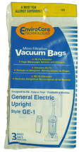 GE Upright Vac Bags, Style GE1, EnviroCare Brand, 3 Pk - £5.46 GBP