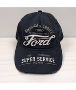 Ford Men&#39;s Officially Licensed Vintage Distressed Snapback Hat Cap in Navy - $11.27