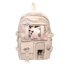 I school bags multi pockets waterproof bookbag large capacity rucksack cute student new thumb200