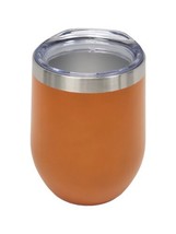 Sipology by Steeped Tea Orange Double Walled Stainless Steel Cup 12 FL Oz NIB - £10.24 GBP