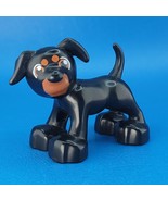 Lego Duplo Black Dog Puppy Figure Pet Animal Replacement Minifigure Mini... - $5.93