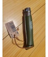 Opinel Inox Savoie France No. 08 Green Pocket Knife Wood Grain Whittling... - $29.69