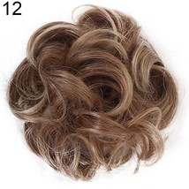 Women Hair Bun Extension Wavy Curly Messy Donut Chignons Wig Hairpiece(D... - $49.99