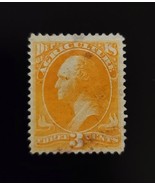1873 3c Official Department of Agriculture Stamp, Yellow Scott O3 Used - $190.01 MXN