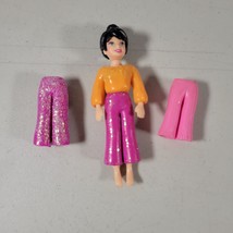 Polly Pocket Doll With 3 Pants 4&quot; Tall Doll - $8.98