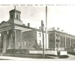 RPPC Richmond Staten Island New York NY - Court House &amp; Jail UNP Postcard - £15.53 GBP