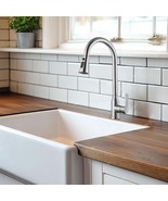 Brushed Nickel Kitchen Faucet with Pull-Down Sprayer - $1,656.24 MXN