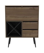 Bar Octupos, Living Room, Mahogany / Black - $317.99