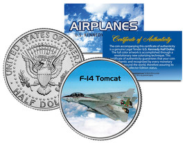 F-14 TOMCAT * Airplane Series * JFK Kennedy Half Dollar US Colorized Coin - £6.71 GBP