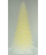 Crate and Barrel White Christmas Tree Candle - 8.5&quot; Tall - Unlit - £15.49 GBP