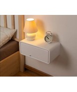 Modern Minimal Floating Wooden Nightstand with Drawer | Handcrafted Beds... - £176.37 GBP