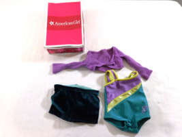American Girl doll McKenna  purple shirt shrug + Leotard and Shorts + Box - $16.83