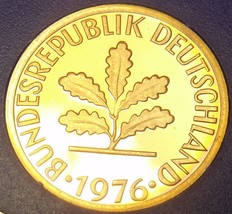 Germany 1976-J 2 Pfennig Proof~Only 43,000 Minted~Minted In Hamburg~Free Ship - £5.98 GBP