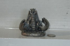 Reborn Dragon Pewter Figurine, By Roger Gibbons (Missing The Small Cryst... - €16,44 EUR