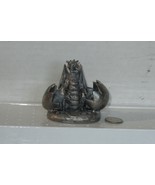 Reborn Dragon Pewter Figurine, By Roger Gibbons (Missing The Small Cryst... - $25.73 CAD