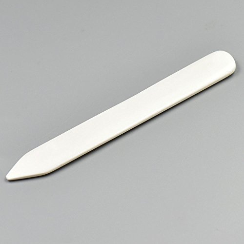 Bluemoona 2 Pcs - Real Bone Folder Tool Leather Craft 15cm 6" 4 Scoring Folding