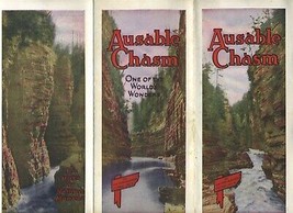 Ausable Chasm And Hotel  Brochure 1930&#39;s New York  Lake Champlain - £23.29 GBP