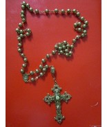 Rosary Christianity Prayer Reliquary Relic  Vintage Peals Beads Filigree... - $60.90 CAD+