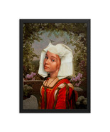 Framed Old painting by Dutch masters &quot;Portrait of a girl in the garden&quot; ... - £39.71 GBP+
