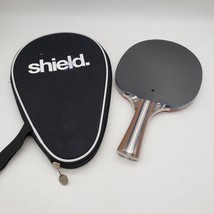 SHIELD Table Tennis Ping Pong Paddle w/ Case in Black &amp; Red (Brand New) - £23.19 GBP